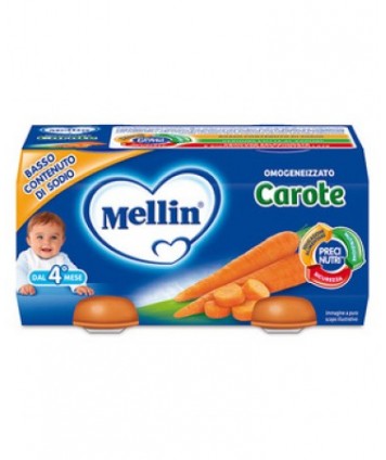 MELLIN OMOGENEIZZATO CAROTE 2X80G